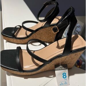 Primark Black Wedge Sandals for Women